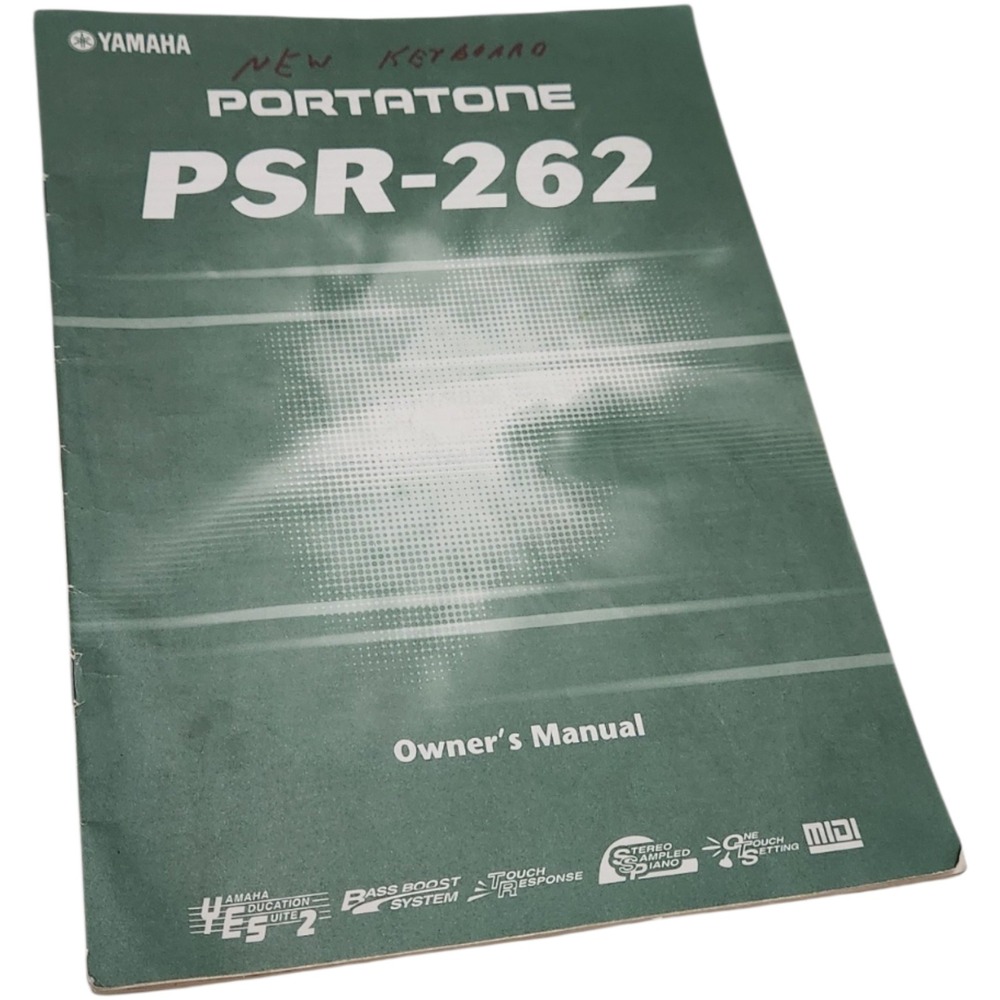 Yamaha Portatone PSR-262 Owner's Manual Original Keyboard User Guide 2000